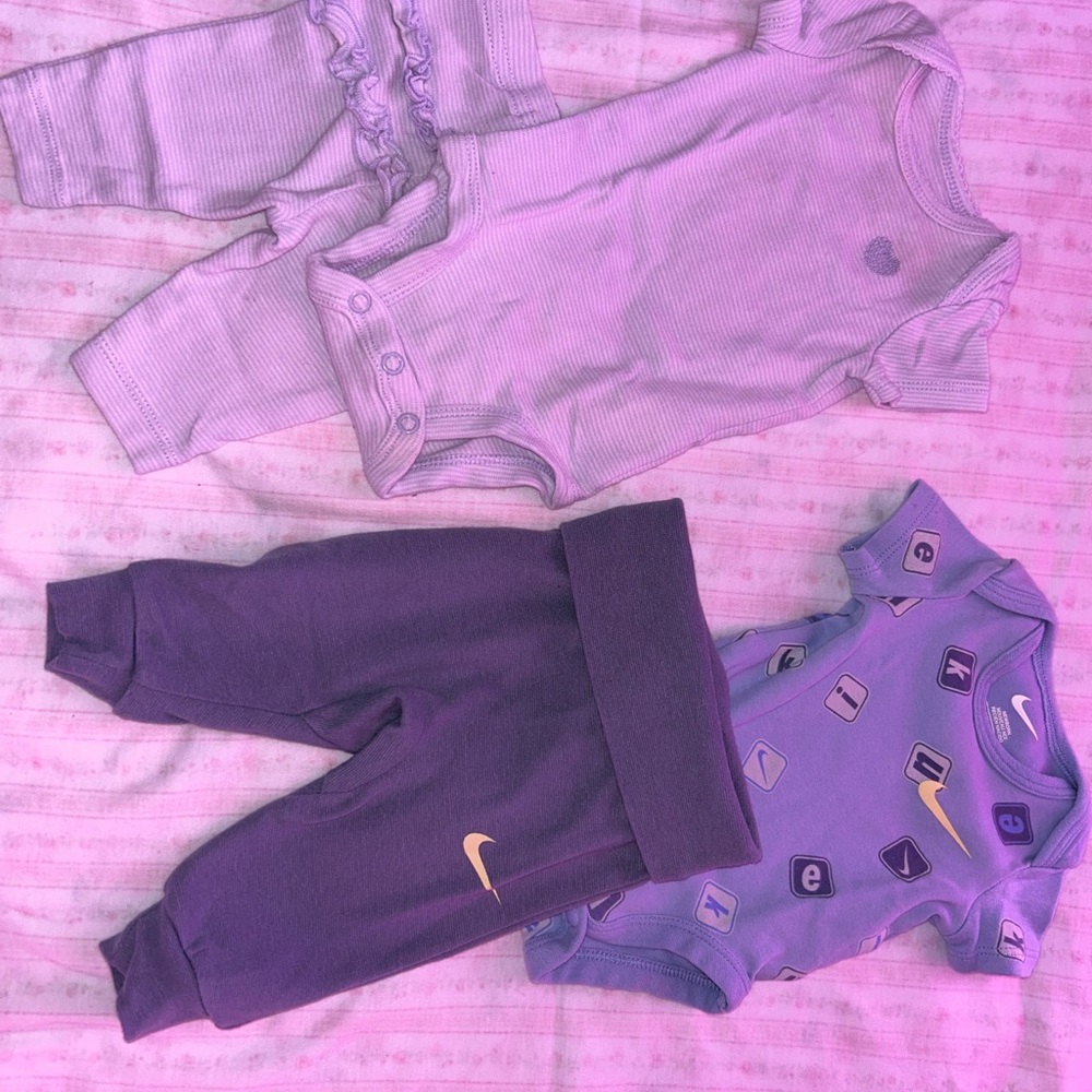 Purple and Blue Baby Outfits Set